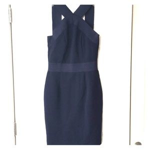Navy Bodycon Cocktail Dress